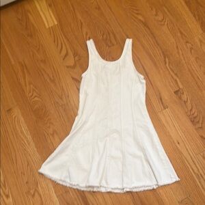 ZARA white jean dress